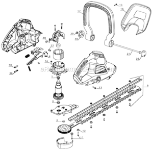 Part Location Diagram of 90514920-00 Black and Decker Blade & Gear
